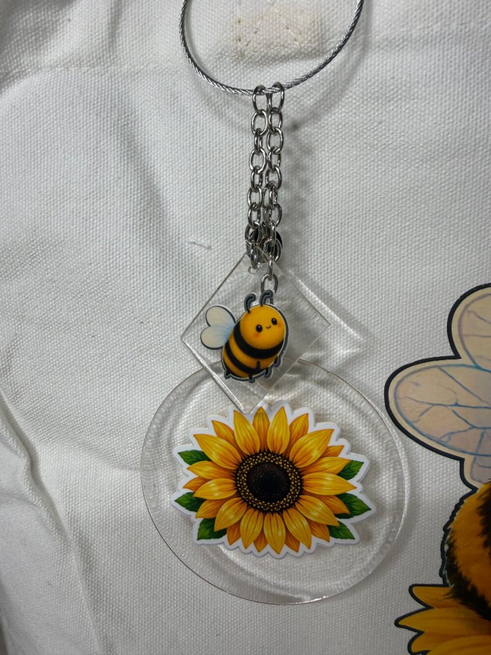 Bee & Sunflower Tote Bag Set with Matching Accessories - Picture 4 of 5
